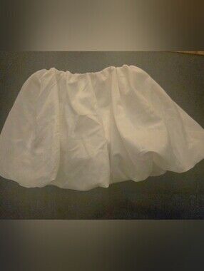 Women’s White Bubble Mini Skirt